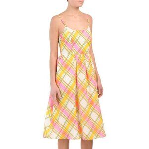 Julie Brown NYC Colorful Plaid Summer Dress!!!